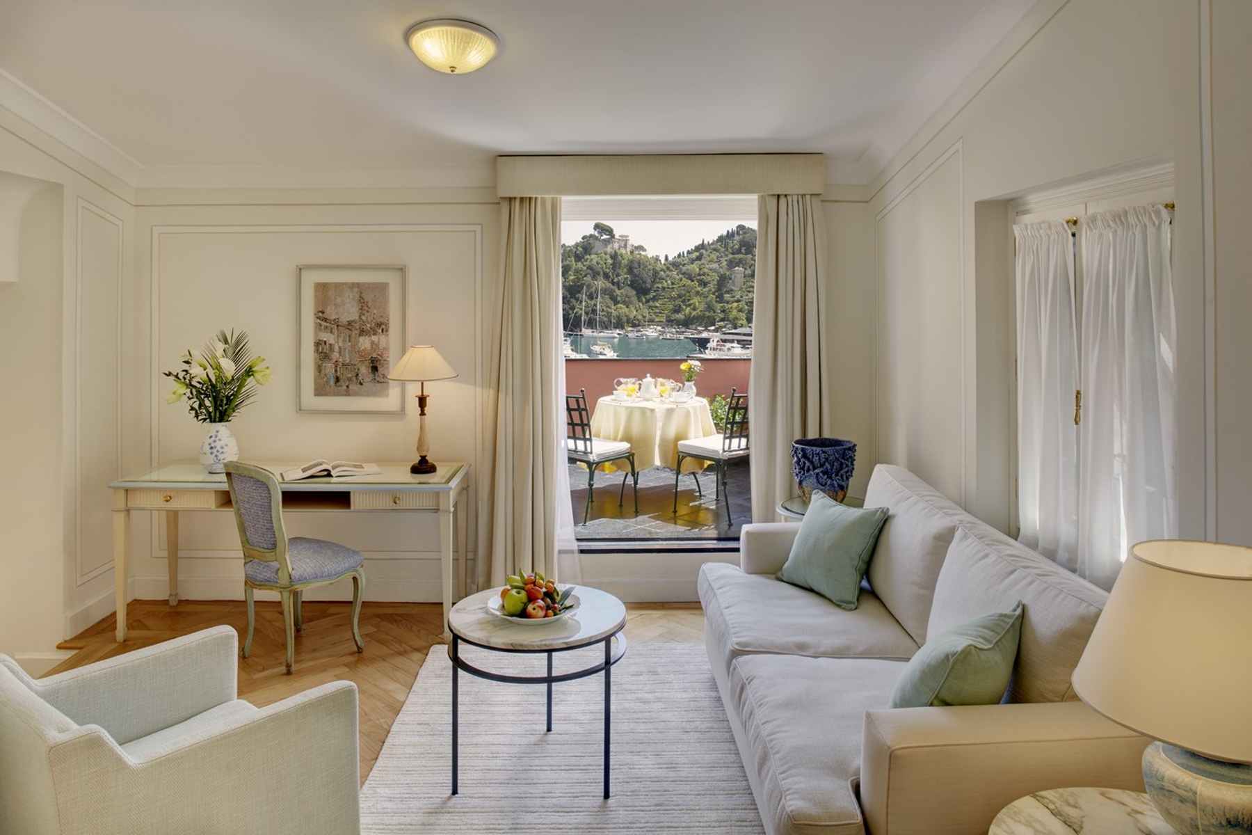 Inside the Ava Gardner Suite at Belmond Splendido Mare - The Hotel